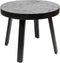 Liviza Bijzettafel zwart Hueso - Mangohout - Rond Zwart - 45 cm , 55 cm , 55 cm