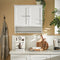 SoBuy BZR84-W - Badkamerkast - 2 Planken & Deuren - Wit