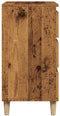 vidaXL - Dressoir - 60x35x70 - cm - bewerkt - hout - oud - houtkleurig