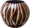 Vaas 27 x 27 x 23 cm Zebra Keramisch Gouden Bruin