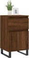 vidaXL - Dressoir - 40x35x70 - cm - bewerkt - hout - bruin - eikenkleur