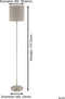 EGLO Pasteri Vloerlamp - E27 - 157,5 cm - Dimbaar - Grijs/Taupe