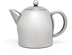 Bredemeijer Minuet Santhee - Dubbelwandige theepot - 1 liter - RVS Mat