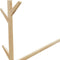 vidaXL - Kledingrek - met - haken - en - wielen - 100x35x157 - cm - bamboe