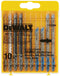 DeWalt DT2294-QZ - Decoupeerset 10-delig voor hout en metaal - Opbergcassette (1 set)