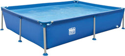 Wehncke Stalen Frame Zwembad 228x159x42 cm Blauw