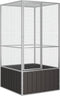Vogelkooi 111X107X211,5 Cm Gegalvaniseerd Staal Grijs