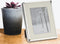 Fotolijstje/fotoframe 20 x 25 cm met zilver metalen rand - Geschikt voor een foto van 13 x 18 cm
