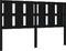 vidaXL - Hoofdbord - 155,5x4x100 - cm - massief - grenenhout - zwart