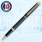 Waterman Hémisphère rollerball pen | matzwart met 23-karaats gouden trim | fijne punt | zwarte inkt | geschenkverpakking