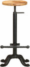 vidaXL - Barstoelen - 2 - st - massief - mangohout