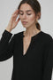 Ichi IHMAIN LS2 - Dames Blouse - V-hals - Maat 44