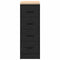 vidaXL - Garagekast - 30x51x85 - cm - massief - grenenhout - zwart