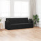 vidaXL - Vloersofa - Bed - 2-in-1 - Zwart - 213x144x60 - cm - Velours
