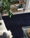 EVREN - Shaggy vloerkleed - Donkerblauw - 160 x 230 cm - Polyester