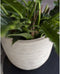 Capi Europe - Bloempot Waste Rib NL - 35x34 cm - Terrazzo beige - Voor binnen en buiten - Breukbestendig - 100% recyclebaar