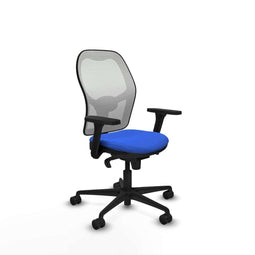 Piqueras y Crespo 3D036N0 - Bureaustoel - Verstelbare hoogte met armleuning - Blauw