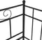 vidaXL - Slaapbankframe - uittrekbaar - metaal - zwart - 90x200 - cm