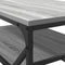 vidaXL - Salontafel - met - Plank - Grijs - Sonoma - 90x50x40 - cm - Bewerkt - Hout