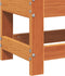vidaXL - Tuinvoetenbank - 62x30x32 - cm - massief - grenenhout - wasbruin