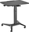 Maclean - zit-sta bureau - laptoptafel - Verrijdbaar laptop bureau - hoogteverstelling - 80x52cm, 8kg max, 109cm - MC-453B - Zwart