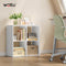 WOLTU SK053ws - Boekenkast - 4 open vakken - Wit licht eiken - 60 x 60 x 29 cm