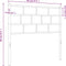 vidaXL - Hoofdbord - 90 - cm - metaal - zwart