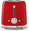 Smeg TSF01RDEU - Broodrooster - 950W 2 sleuven 6 bruining-niveaus - Rood