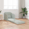 vidaXL - Vloersofa - Bed - 2-in-1 - Lichtgrijs - 65x80x83 - cm - Velours
