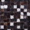 AKKESE - Patchwork vloerkleed - Lichtbeige - 140 x 200 cm - Koeienhuid leer