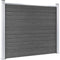 vidaXL - Schuttingpanelenset - 526x146 - cm - HKC - zwart
