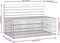vidaXL - Tuinbank - schanskorfontwerp - 103x70x65 - cm - massief - douglashout