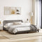vidaXL - Bedframe - zonder - matras - stof - taupe - 180x200 - cm