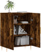 vidaXL - Dressoir - 69,5x34x90 - cm - bewerkt - hout - gerookt - eikenkleurig