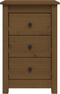 vidaXL - Nachtkastje - 40x35x61,5 - cm - massief - grenenhout - honingbruin