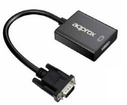 Approx appC25 - Adapter VGA naar HDMI met Audio - 20 cm - Zwart