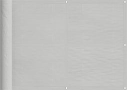 vidaXL - Balkonscherm - 75x800 - cm - 100% - oxford - polyester - lichtgrijs