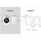 LG F4WX809Y - Voorlader wasautomaat - Direct Drive AI was technologie TurboWash 360 graden ThinQ