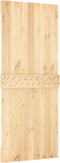 vidaXL - Schuifdeur - met - beslag - 85x210 - cm - massief - grenenhout