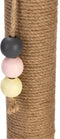 Designed by Lotte Inez - Krabpaal - Multifunctioneel met speeltoren - Bruin - 38x24,5x47,5 cm