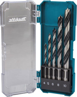 Makita D-72861 - Houtborenset 5-delig - Compacte kunststof cassette met haak (5 stuks)