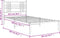 vidaXL - Bedframe - met - hoofdbord - metaal - zwart - 100x200 - cm