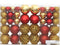 vidaXL - Kerstballen - 100 - st - 3/4/6 - cm - goudkleurig - en - wijnrood