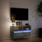 vidaXL - Tv-wandmeubel - met - LED-verlichting - 80x31x45 - cm - betongrijs