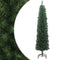 vidaXL - Kunstkerstboom - met - standaard - smal - 210 - cm - PVC - groen