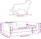 vidaXL - Hondenmand - 95x55x30 - cm - kunstleer - grijs