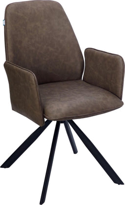 Feel Furniture - Eetkamerstoel - Vince - Bruin