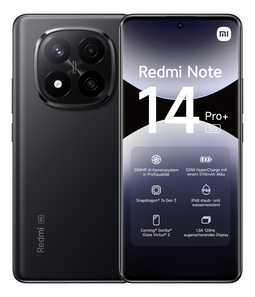 Xiaomi Redmi Note 14 Pro+ 5G - 12GB RAM - 512GB opslag - Zwart