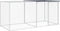 vidaXL - Kippenhok - met - dak - 203x98x90 - cm - gegalvaniseerd - staal - antraciet