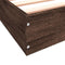 vidaXL - Bedframe - zonder - matras - bewerkt - hout - bruin - eikenkleur - 180x200 - cm